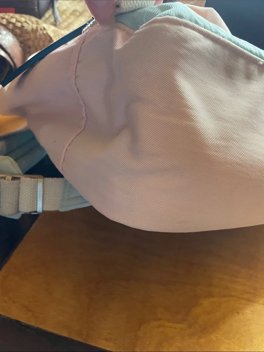 DOUGHNUT Pink & Light Blue Canvas Backpack